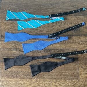 Men’s Silk Bow Tie Bundle (3 Total) – Classic Dress & Formal Styles